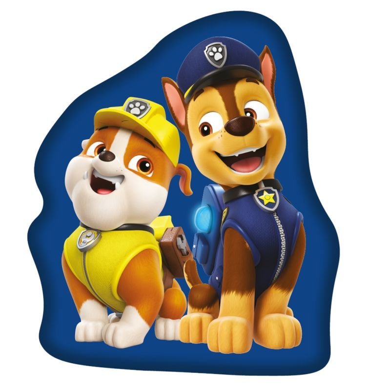 JERRY FABRICS Oblikovani mikropoliester jastučić Paw Patrol Blue Polyester, 31x28 cm - Jastučići