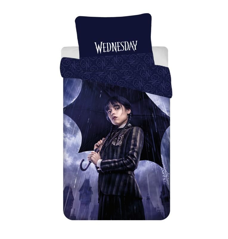 JERRY FABRICS Posteljina Wednesday Rain Pamuk, 140/200, 70/90 cm - Posteljina za mlade