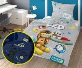 DETEXPOL Povlečení Paw Patrol sleep svítící Bavlna, 140/200, 70/80 cm