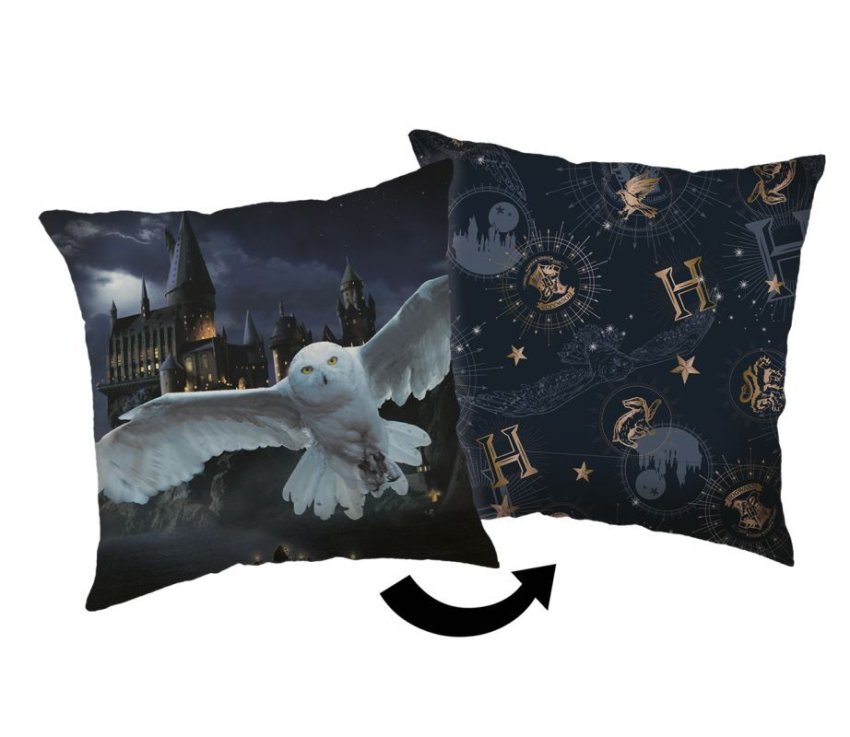 JERRY FABRICS Polštářek Harry Potter Hogwarts Polyester, 40/40 cm - jastučići s podstavom