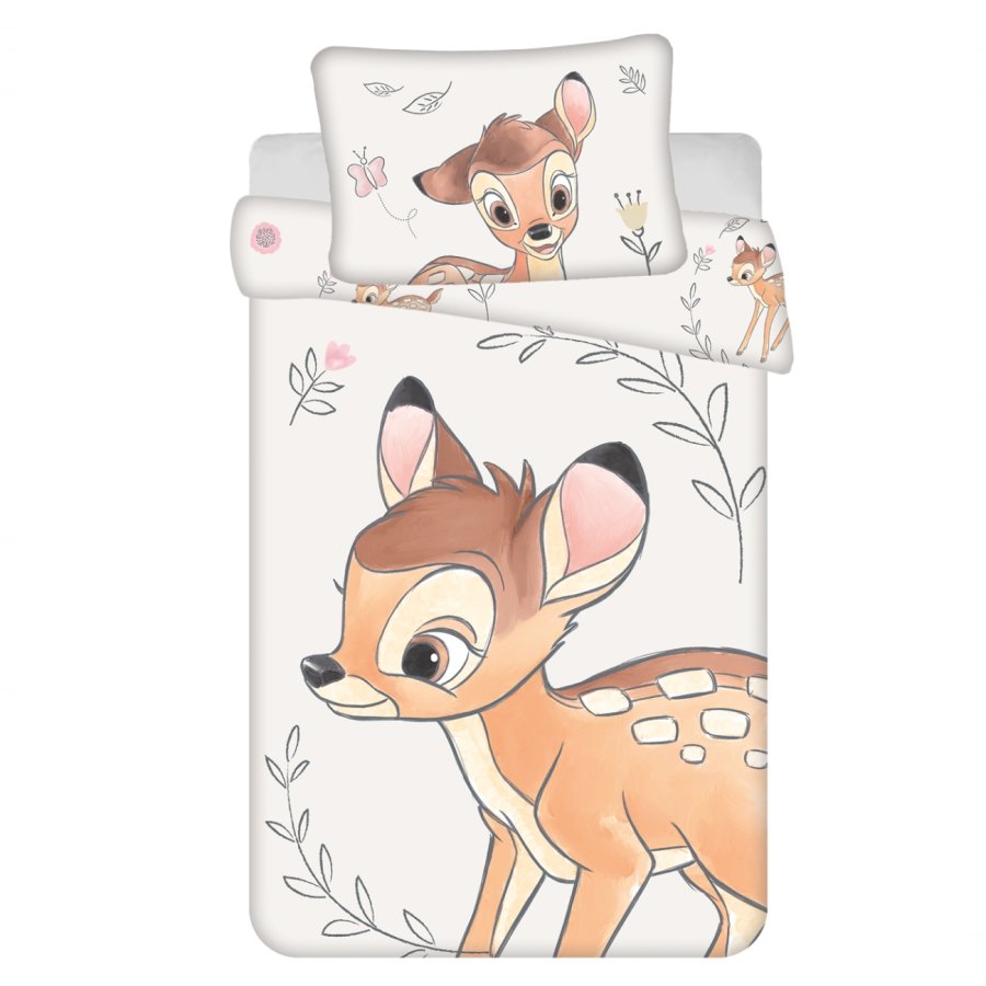 Povlečení do postýlky Bambi Beige baby 100x135, 40x60 cm - Dječja posteljina licencirana