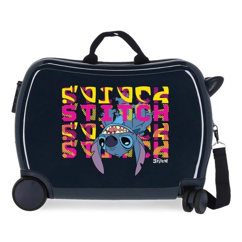 JOUMMABAGS Dječji kovčeg na kotačima Lilo and Stitch Face Down navy MAXI ABS plast, 50x38x20 cm, kapacitet 34 l - Kovčezi - guralice