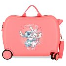 JOUMMABAGS Dječji kofer na kotačima Lilo and Stitch cuddle me coral MAXI ABS plast, 50x38x20 cm, volumen 34 l