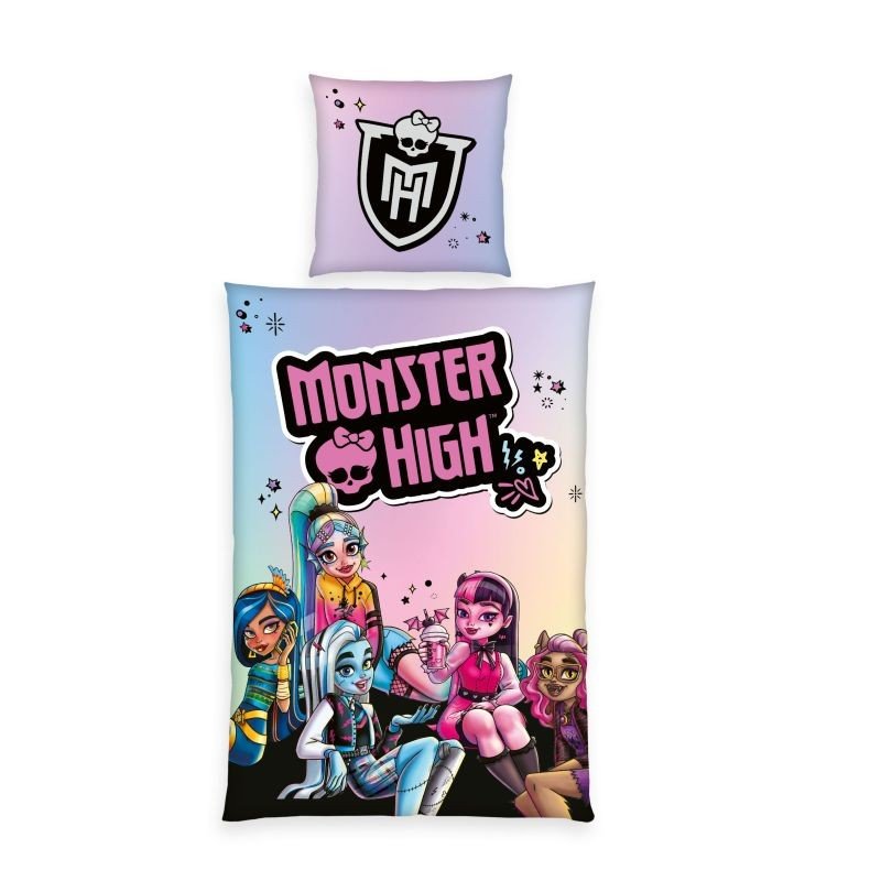 HERDING Posteljina Monster High Pamuk, 140/200, 70/90 cm - Posteljina sa licencijom