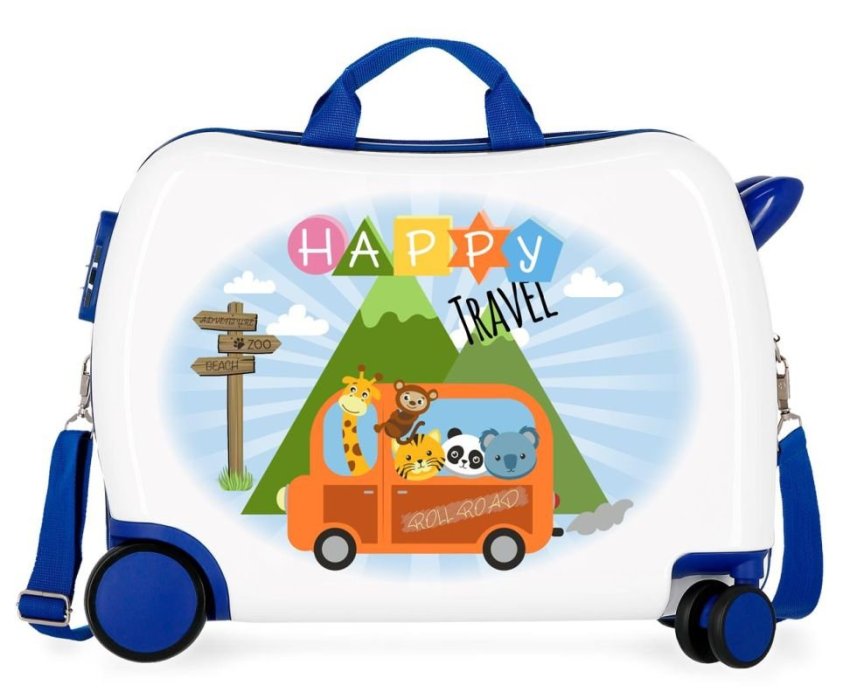 JOUMMABAGS Dječji kovčeg na kotačima Roll Road Little Me Happy MAXI ABS plast, 50x38x20 cm, kapacitet 34 l - Kovčezi - guralice