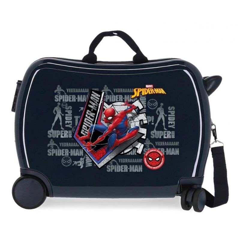 JOUMMABAGS Dječji kofer na kotačima Spiderman Navy MAXI ABS plast, 50x38x20 cm, volumen 34 l - Kovčezi - guralice