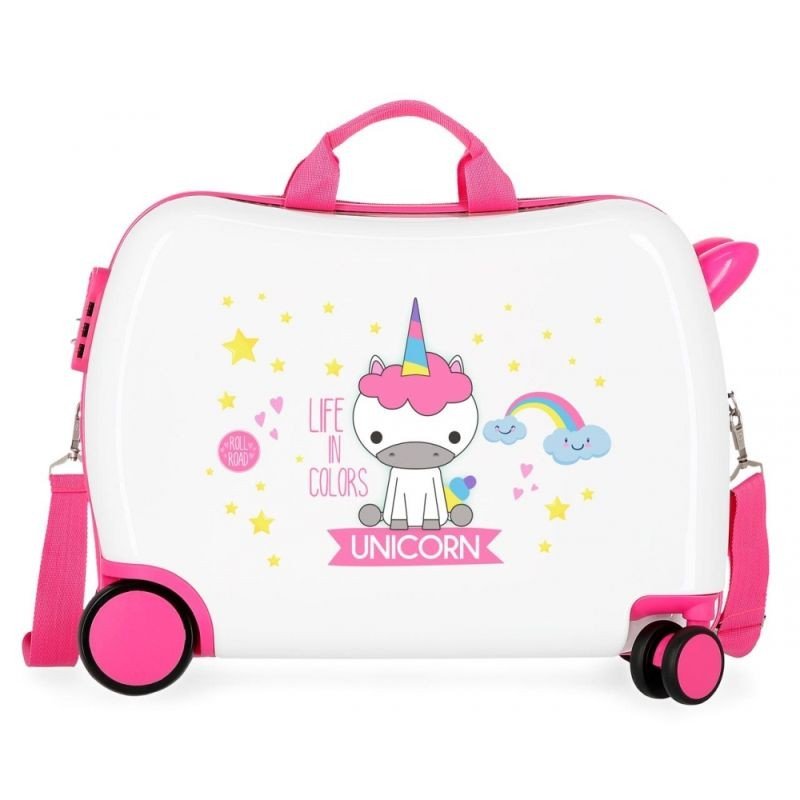 JOUMMABAGS Dječji kofer na kotačima Roll Road Little Me Unicorn MAXI ABS plast, 50x38x20 cm, volumen 34 l - Kovčezi - guralice