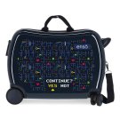 JOUMMABAGS Dječji kofer na kotačima Enso Gamer Navy MAXI ABS plast, 50x38x20 cm, volumen 34 l