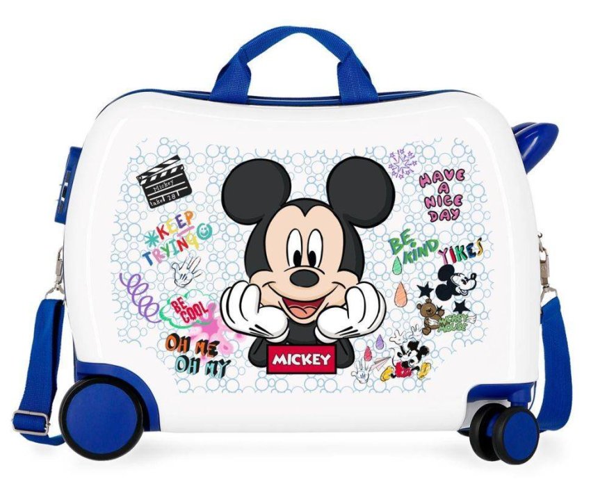 JOUMMABAGS Dječji kovčeg na kotačima Mickey Be cool MAXI ABS plast, 50x38x20 cm, volumen 34 l - Kovčezi - guralice