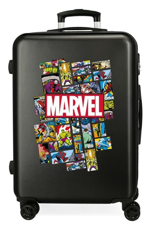 JOUMMABAGS Putni kovčeg ABS Comic Marvel Black ABS plast, 68 cm - Kovčezi Joummabags