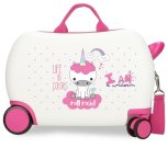 JOUMMABAGS Dječji kofer na kotačima Roll Road I am Unicorn white ABS plast, 45 cm Kovčezi Joummabags - Kovčezi - guralice