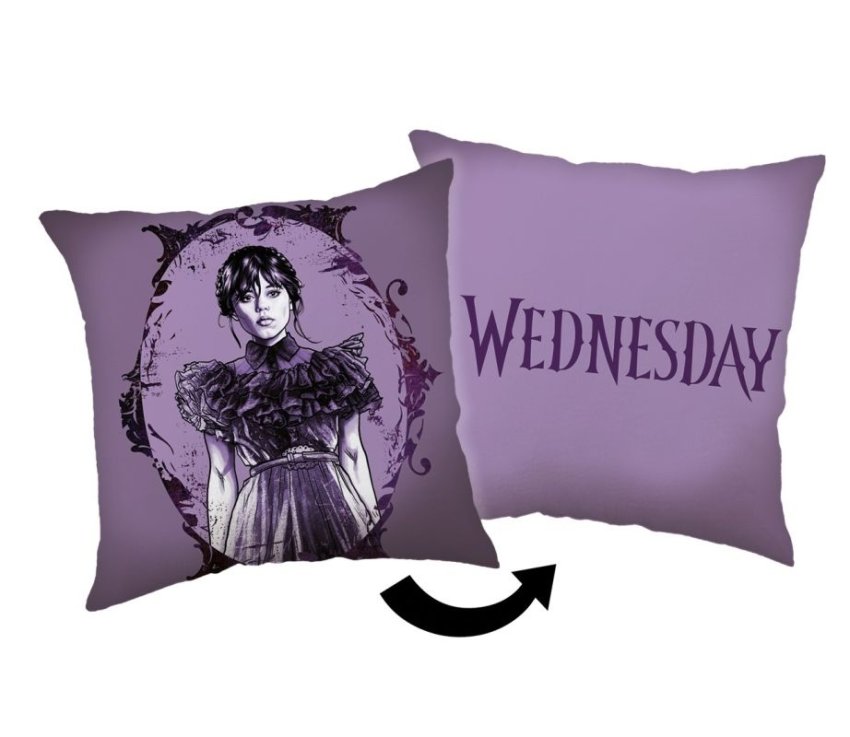 JERRY FABRICS Jastučić Wednesday Purple Poliester, 40/40 cm - jastučići s podstavom