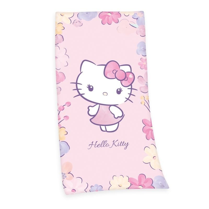 HERDING Ručnik Hello Kitty Pamuk - Frotir, 75/150 cm - ručnici za plažu