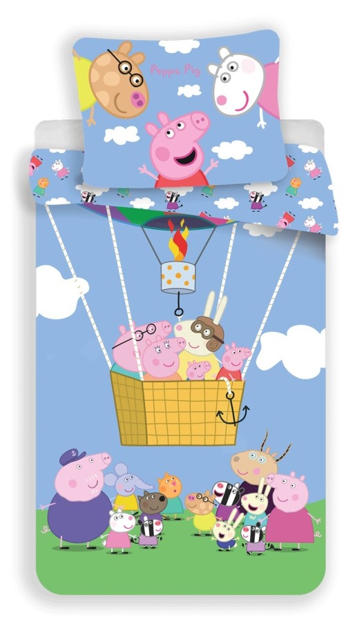 Pamučna posteljina Peppa Pig 001 140 x 200 cm - Akcija sve za 10 Euro