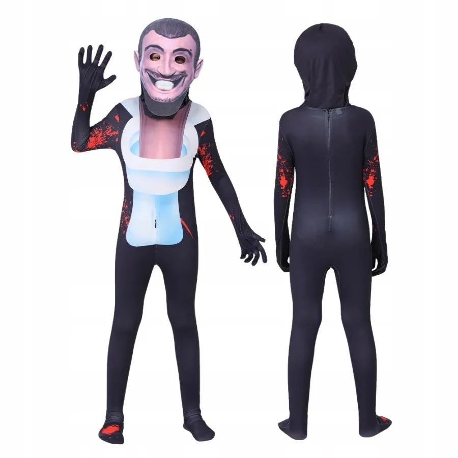 Dječji kostim Skibidi Toilet  s maskom S