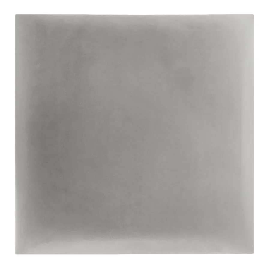 Tapecirani zidni panel Velur, sivi 30 × 30 cm - 3D zidni paneli