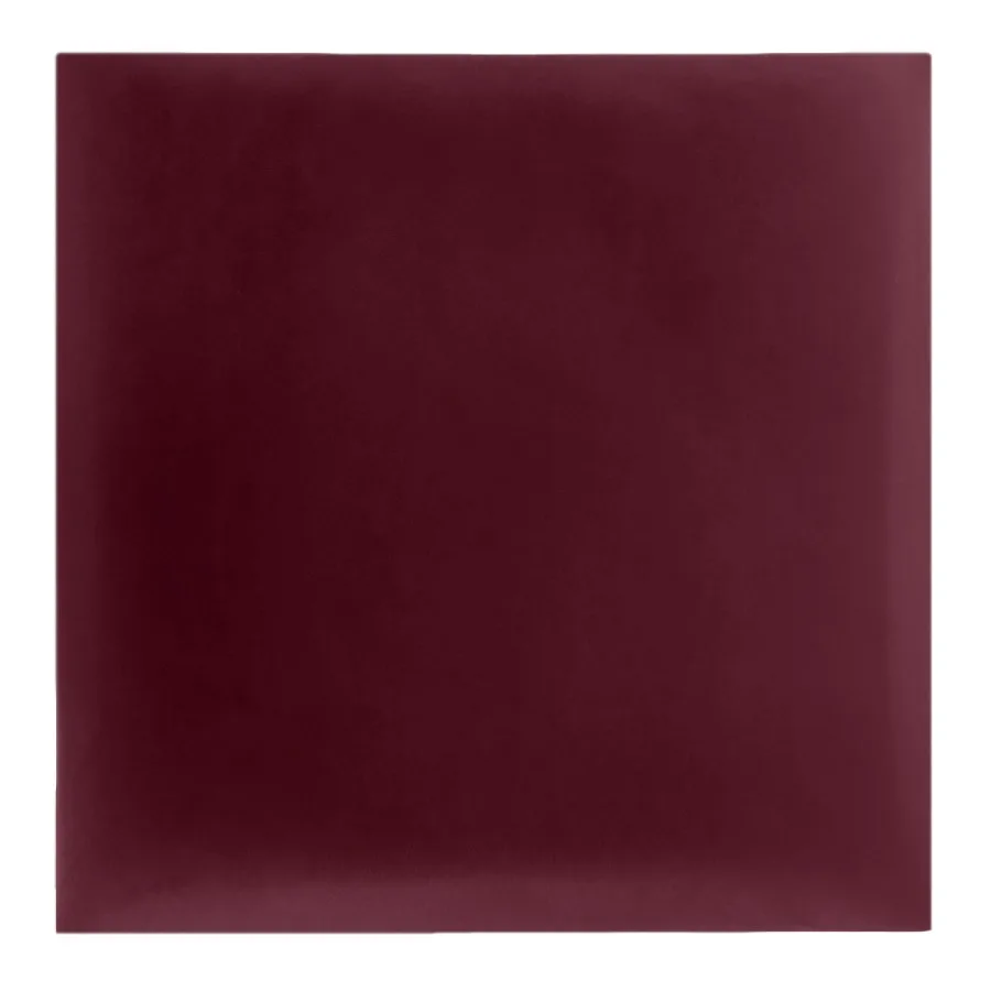 Tapecirani zidni panel Velur, bordo 30 × 30 cm - 3D zidni paneli