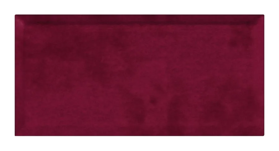Tapecirani zidni panel Velur, bordo 60 × 30 cm - 3D zidni paneli