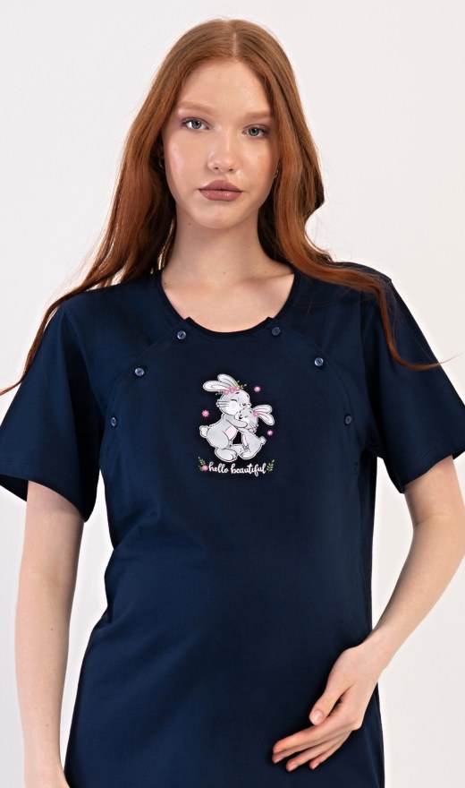 Ženska noćna košulja za trudnice Zeko