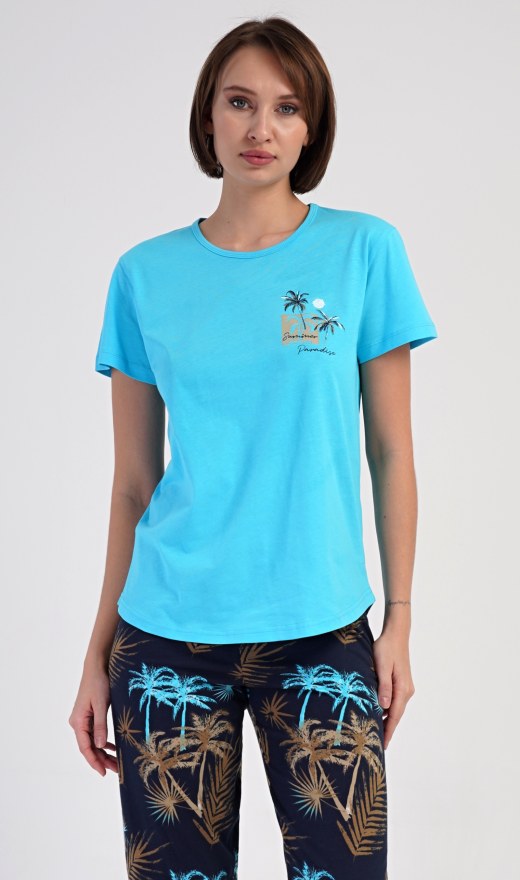 Ženska kapri pidžama Tropicana - Ženske pidžame kapri