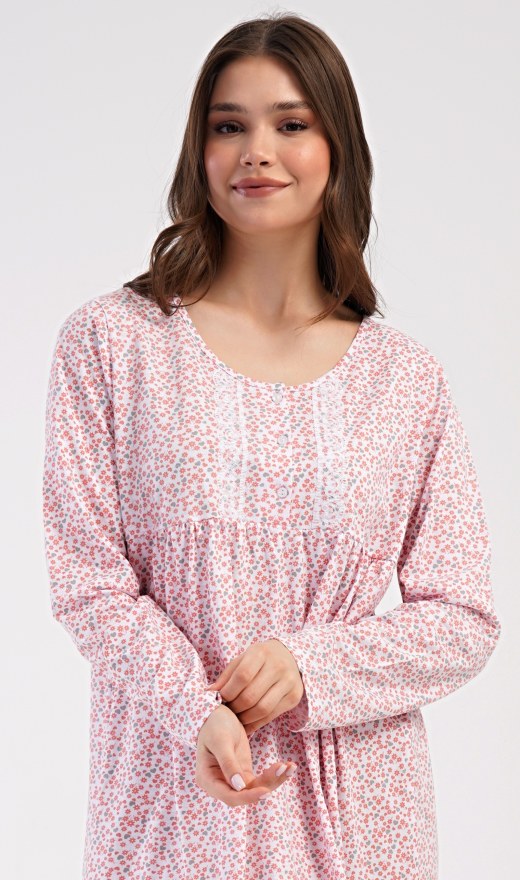 Ženska noćna košulja s dugim rukavima Julie