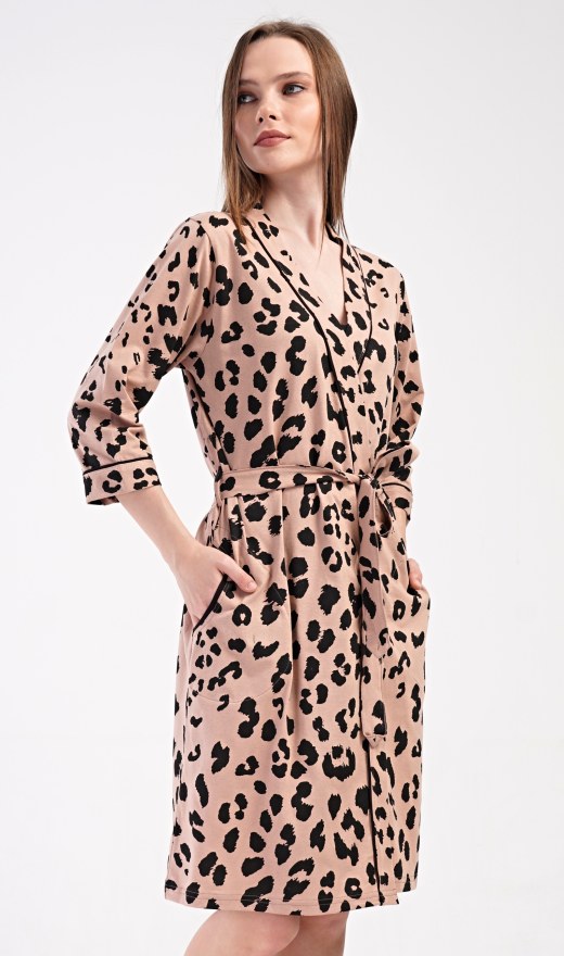 Ženski kratki ogrtač Leopard