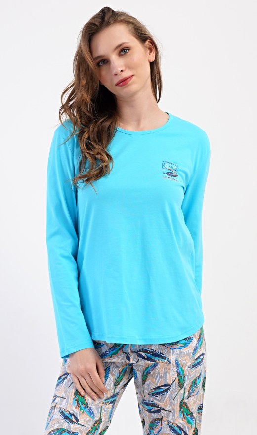 Ženska pidžama duga Listovi