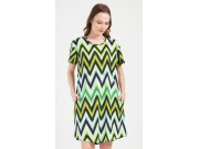 Ženska kućna haljina s kratkim rukavima Zuzana