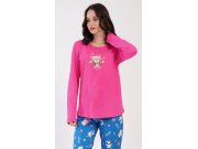 Ženska pidžama duga Medo I love you