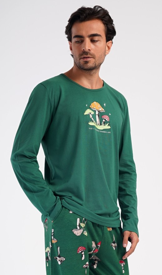 Muška duga pidžama Muchomůrke - Muške pidžame s dugim rukavima