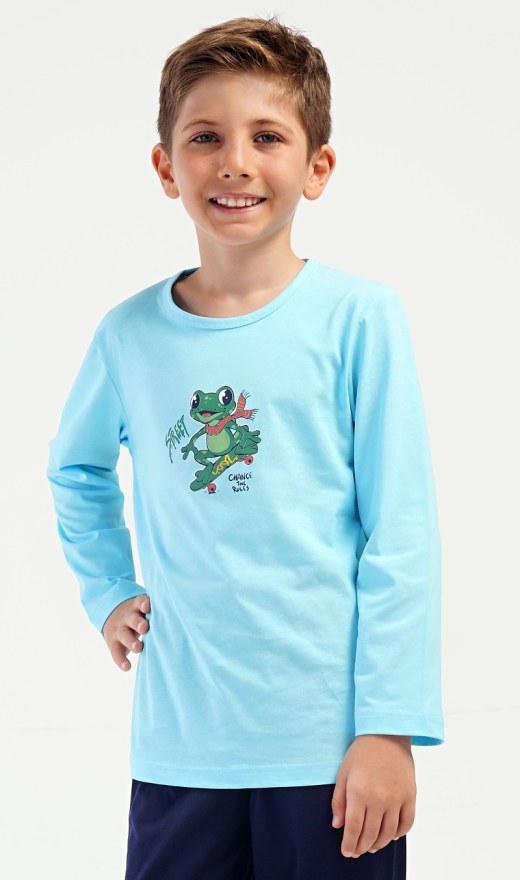 Dječja duga pidžama Žabac Dječja duga pidžama Žabac