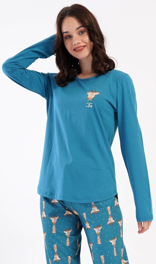 Duga ženska pidžama Mala žirafa