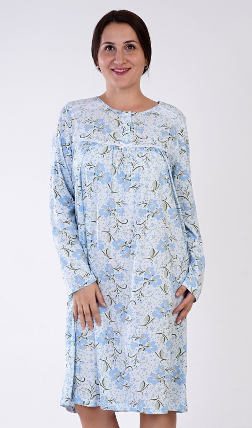 Ženska noćna košulja s dugim rukavima Estela