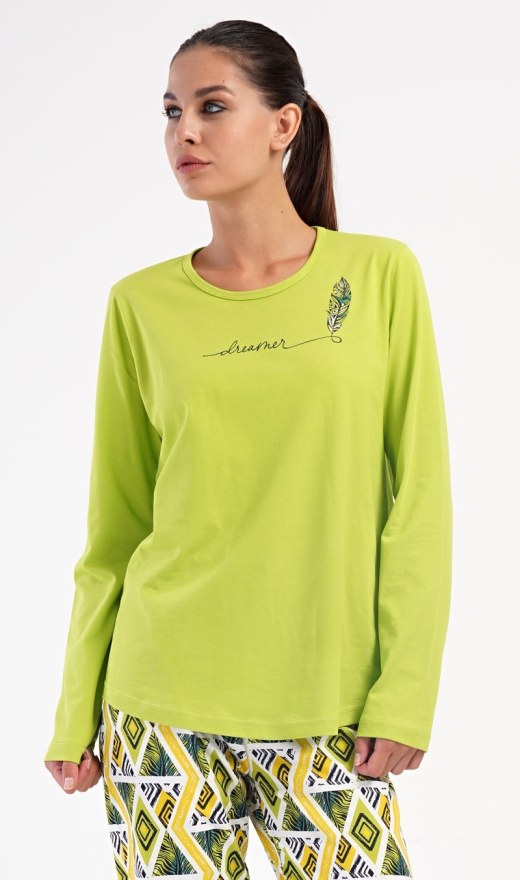 Ženska duga pidžama Zuzka - Prevelike ženske pidžame s dugim rukavima