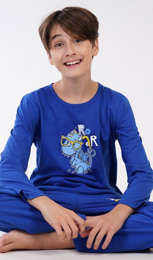 Dječja duga pidžama Dinosaurus Dječja duga pidžama Dinosaurus