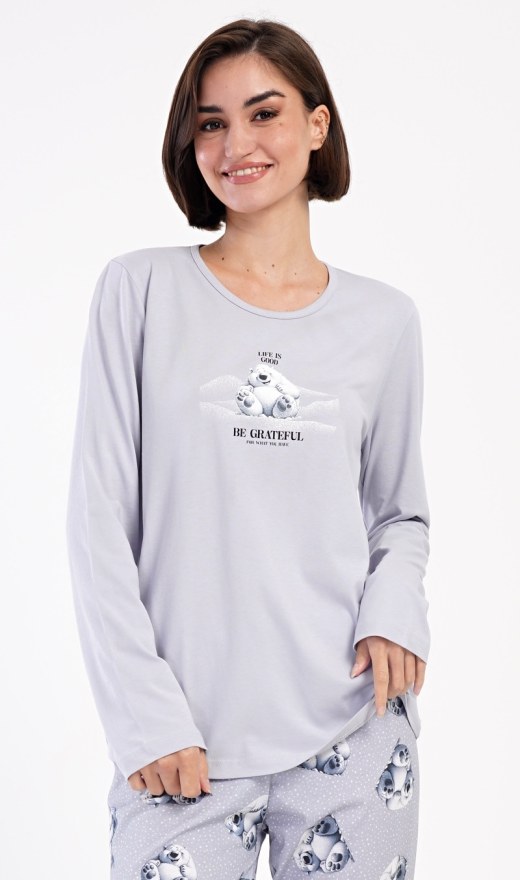 Ženska duga pidžama Polar bear - Ženske pidžame s dugim rukavima