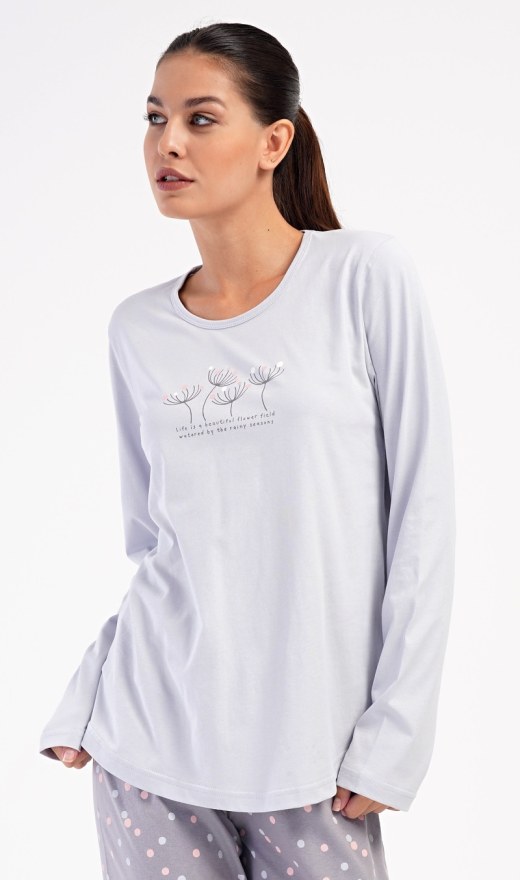 Ženska duga pidžama Petra - Prevelike ženske pidžame s dugim rukavima