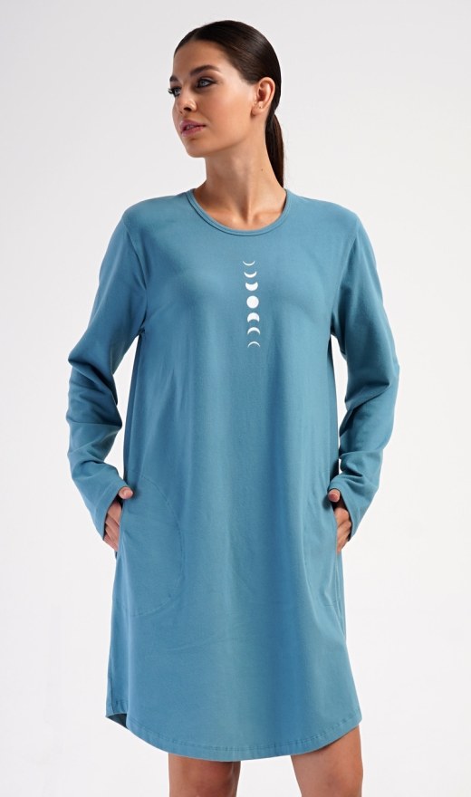 Ženska kućna haljina s dugim rukavima Alžběta - Prevelike ženske spavaćice