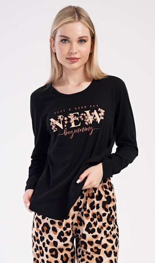 Duga ženska pidžama Laura - Ženske pidžame s dugim rukavima