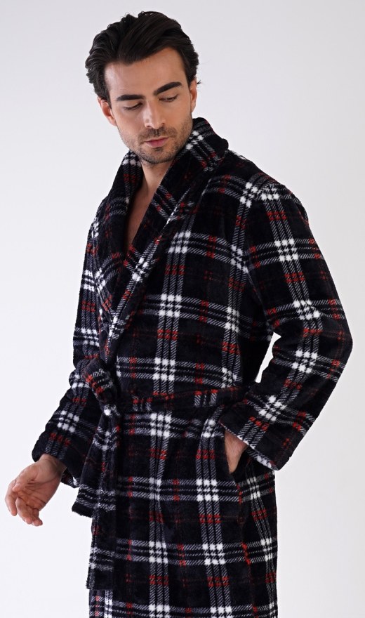 Muški ogrtač sa šalom ovratnikom Ondřej - Muški ogrtači