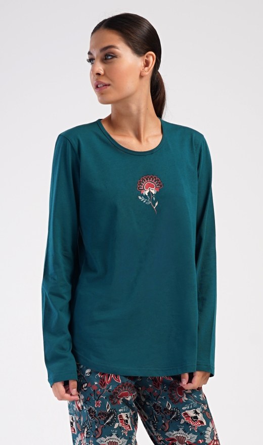 Duga ženska pidžama Jasmína - Ženske pidžame s dugim rukavima