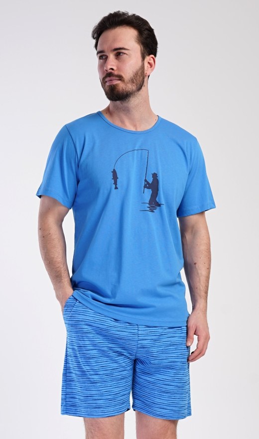 Muška pidžama kratke hlače Ribar - Muške pidžama kratke hlače