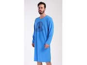 Muška noćna košulja s dugim rukavima Jachting Muškarci - Muške noćne košulje