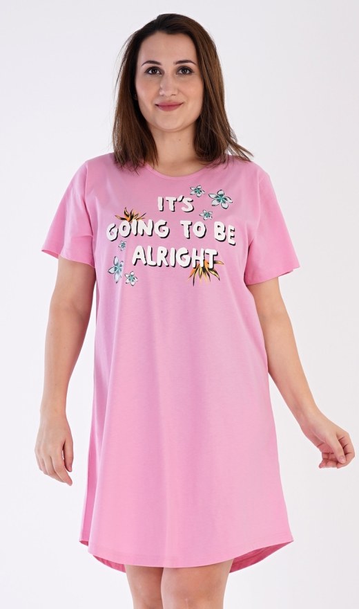 Ženska noćna košulja s kratkim rukavima Sabina