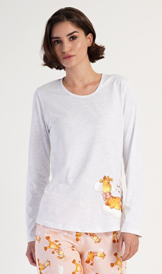Ženske dugačke pidžame Žirafa - Ženske pidžame s dugim rukavima