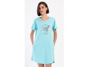 Ženska kućna haljina s kratkim rukavima Leptir