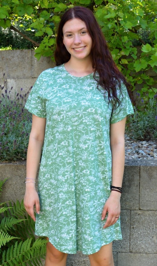 Ženska noćna košulja s kratkim rukavima Hawaii - Ženske noćne košulje s kratkim rukavima