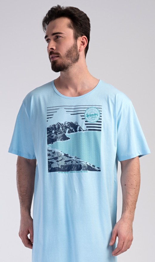 Muška noćna košulja s kratkim rukavima Wander - Muške noćne košulje