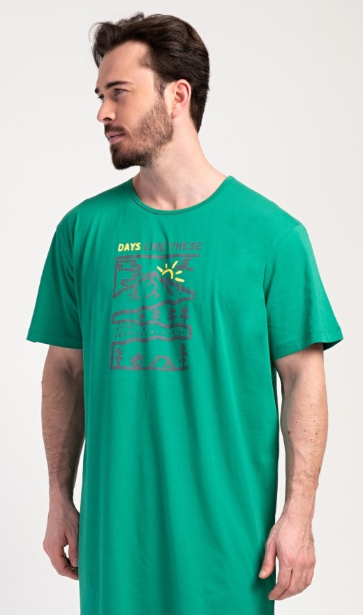 Muška noćna košulja s kratkim rukavima Outdoor - Muške noćne košulje