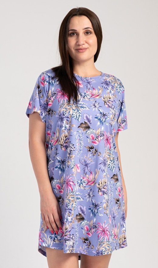 Ženska noćna košulja s kratkim rukavima Betty - Prevelike ženske spavaćice